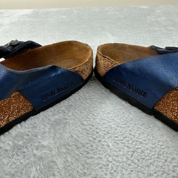 Birkenstock Gizeh Blue Leather Thong Women’s Size 39 EU - Picture 6 of 10
